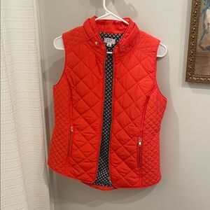 Women's Quilted Vest - Orange